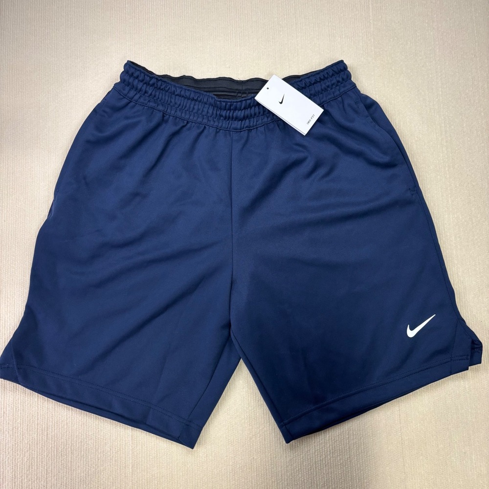 Nike Mens Dri-FIT Baggy 9 inch Basketball Shorts Navy‎ Blue Size Medium NWT